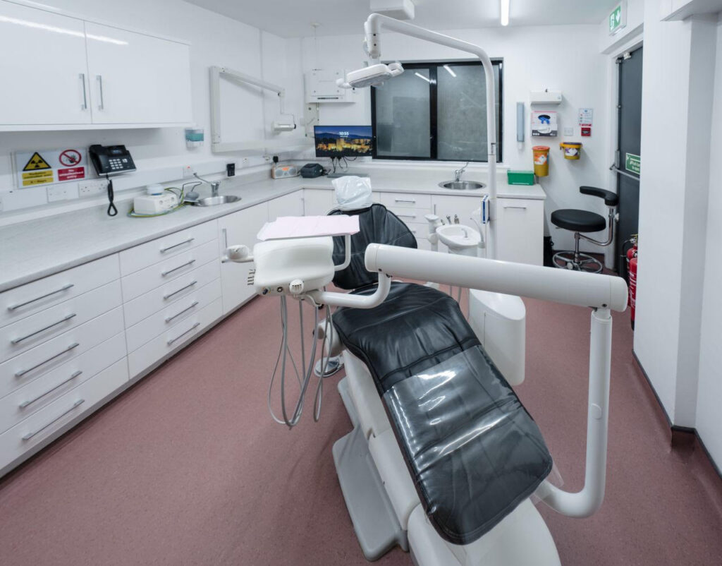 in clinic shot of the dental surgery at Claire Hughes